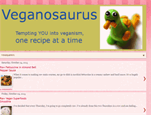 Tablet Screenshot of blog.veganosaurus.com